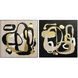Fun And Whimsy Black Luxe Art, Set Of 2